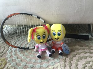 Ace and Vollie play some tennis